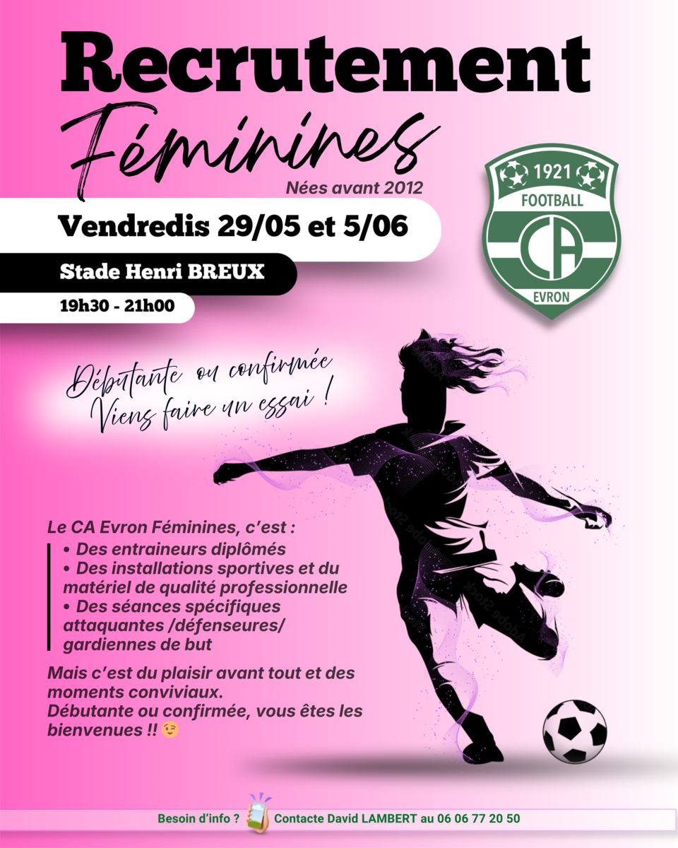 Recrutement Féminines