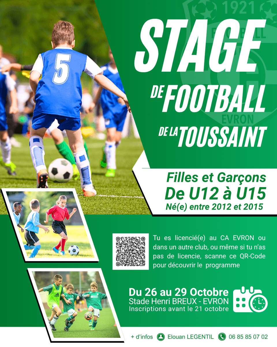 [STAGE TOUSSAINT U12-U15]