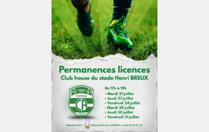 [PERMANENCES LICENCES 26/27]