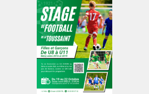 [STAGE TOUSSAINT U8-U11]