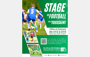 [STAGE TOUSSAINT U12-U15]
