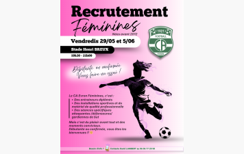 Recrutement Féminines