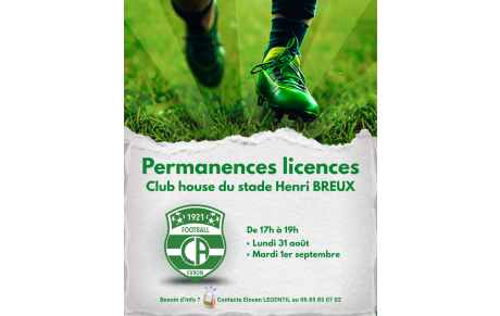 [PERMANENCES LICENCES 26/27]