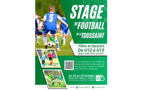 [STAGE TOUSSAINT U12-U15]