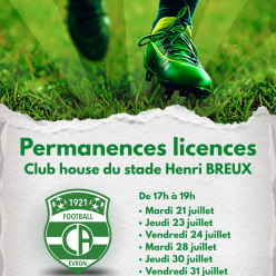 [PERMANENCES LICENCES 26/27]